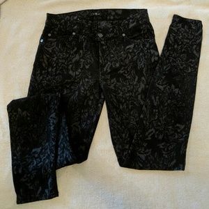7 For All Mankind Floral Pattern Jeans